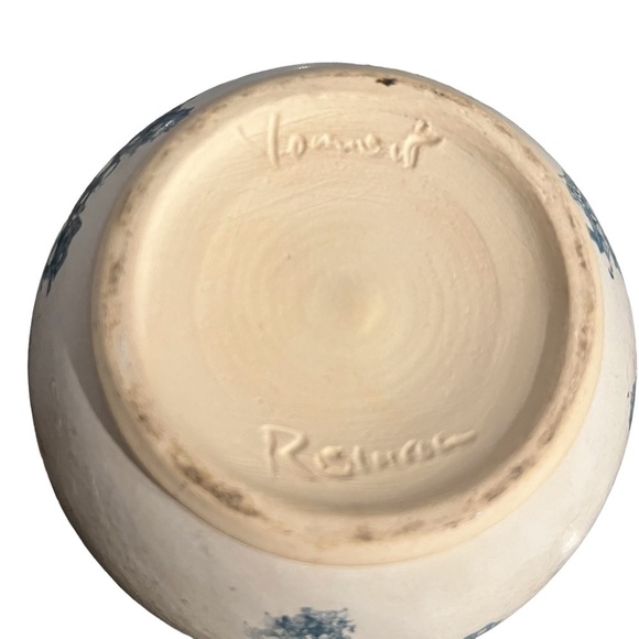 Vintage Elizabeth Roman Vermont Pottery Spongeware Pitcher - Picture 8 of 11